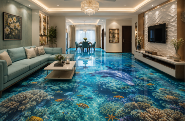 3D vinyl Epoxy Flooring